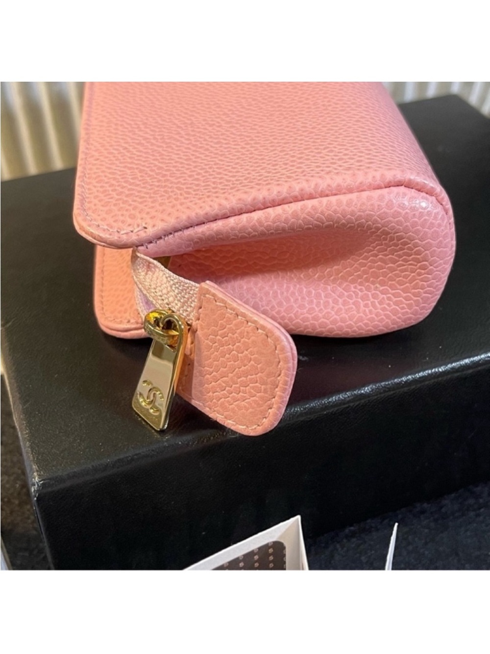 Pouch Chanel Caviar Leather Mini Pink Pouch - Picture 6 of 16
